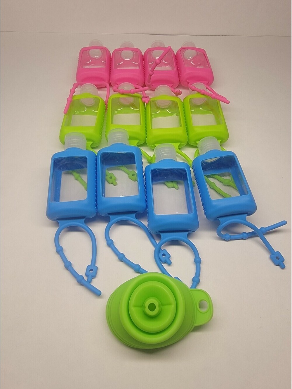 Keychain Diy 12 pcs Lotion Soap Hand Dispenser bottle Flip-top